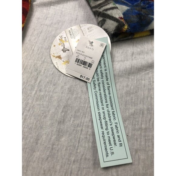 Kids Harry Potter Robe Pajama Unisex Movie Magic Tie Multicolor New With Tags - Picture 4 of 11